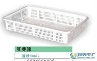 广东深圳惠州松岗地区超市专用塑料豆芽筛与塑胶四方筛产品解析